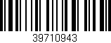 Código de barras (EAN, GTIN, SKU, ISBN): '39710943'