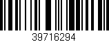 Código de barras (EAN, GTIN, SKU, ISBN): '39716294'