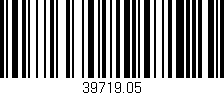 Código de barras (EAN, GTIN, SKU, ISBN): '39719.05'