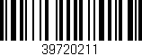 Código de barras (EAN, GTIN, SKU, ISBN): '39720211'
