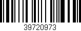 Código de barras (EAN, GTIN, SKU, ISBN): '39720973'