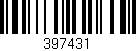Código de barras (EAN, GTIN, SKU, ISBN): '397431'