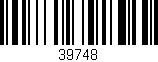 Código de barras (EAN, GTIN, SKU, ISBN): '39748'