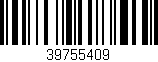 Código de barras (EAN, GTIN, SKU, ISBN): '39755409'