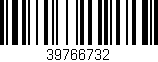 Código de barras (EAN, GTIN, SKU, ISBN): '39766732'
