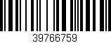 Código de barras (EAN, GTIN, SKU, ISBN): '39766759'