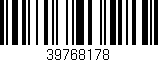 Código de barras (EAN, GTIN, SKU, ISBN): '39768178'