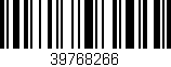 Código de barras (EAN, GTIN, SKU, ISBN): '39768266'