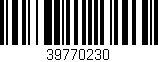 Código de barras (EAN, GTIN, SKU, ISBN): '39770230'