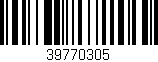 Código de barras (EAN, GTIN, SKU, ISBN): '39770305'
