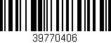 Código de barras (EAN, GTIN, SKU, ISBN): '39770406'