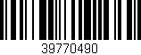 Código de barras (EAN, GTIN, SKU, ISBN): '39770490'