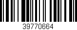 Código de barras (EAN, GTIN, SKU, ISBN): '39770664'