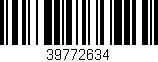 Código de barras (EAN, GTIN, SKU, ISBN): '39772634'