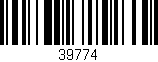Código de barras (EAN, GTIN, SKU, ISBN): '39774'