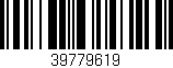 Código de barras (EAN, GTIN, SKU, ISBN): '39779619'
