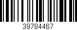 Código de barras (EAN, GTIN, SKU, ISBN): '39784467'
