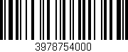 Código de barras (EAN, GTIN, SKU, ISBN): '3978754000'