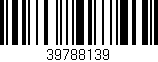 Código de barras (EAN, GTIN, SKU, ISBN): '39788139'