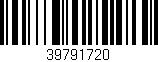Código de barras (EAN, GTIN, SKU, ISBN): '39791720'