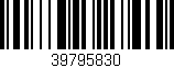 Código de barras (EAN, GTIN, SKU, ISBN): '39795830'