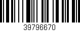 Código de barras (EAN, GTIN, SKU, ISBN): '39796670'