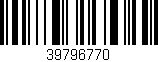Código de barras (EAN, GTIN, SKU, ISBN): '39796770'