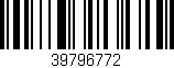 Código de barras (EAN, GTIN, SKU, ISBN): '39796772'