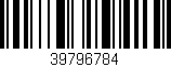 Código de barras (EAN, GTIN, SKU, ISBN): '39796784'