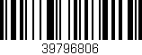 Código de barras (EAN, GTIN, SKU, ISBN): '39796806'