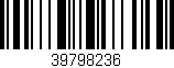 Código de barras (EAN, GTIN, SKU, ISBN): '39798236'