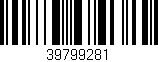 Código de barras (EAN, GTIN, SKU, ISBN): '39799281'