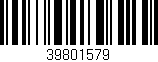 Código de barras (EAN, GTIN, SKU, ISBN): '39801579'