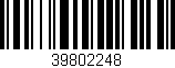 Código de barras (EAN, GTIN, SKU, ISBN): '39802248'