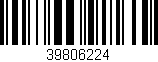 Código de barras (EAN, GTIN, SKU, ISBN): '39806224'