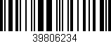 Código de barras (EAN, GTIN, SKU, ISBN): '39806234'
