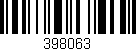 Código de barras (EAN, GTIN, SKU, ISBN): '398063'