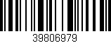 Código de barras (EAN, GTIN, SKU, ISBN): '39806979'