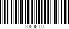 Código de barras (EAN, GTIN, SKU, ISBN): '39838.09'