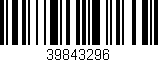 Código de barras (EAN, GTIN, SKU, ISBN): '39843296'