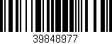 Código de barras (EAN, GTIN, SKU, ISBN): '39848977'