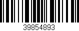 Código de barras (EAN, GTIN, SKU, ISBN): '39854893'
