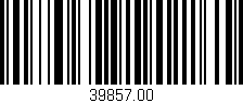 Código de barras (EAN, GTIN, SKU, ISBN): '39857.00'