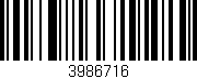 Código de barras (EAN, GTIN, SKU, ISBN): '3986716'