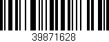 Código de barras (EAN, GTIN, SKU, ISBN): '39871628'