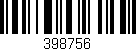 Código de barras (EAN, GTIN, SKU, ISBN): '398756'