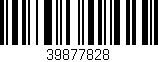 Código de barras (EAN, GTIN, SKU, ISBN): '39877828'