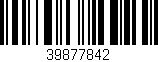 Código de barras (EAN, GTIN, SKU, ISBN): '39877842'