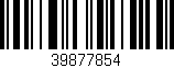 Código de barras (EAN, GTIN, SKU, ISBN): '39877854'