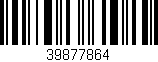 Código de barras (EAN, GTIN, SKU, ISBN): '39877864'